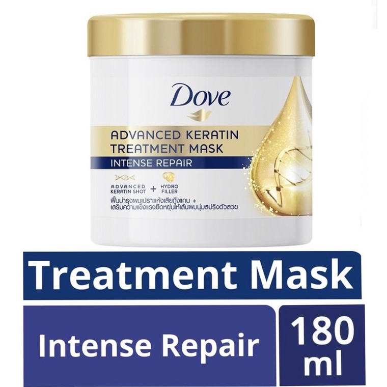Dove Advanced Keratin Solutions Treatment Intense Repair Hair Mask 180