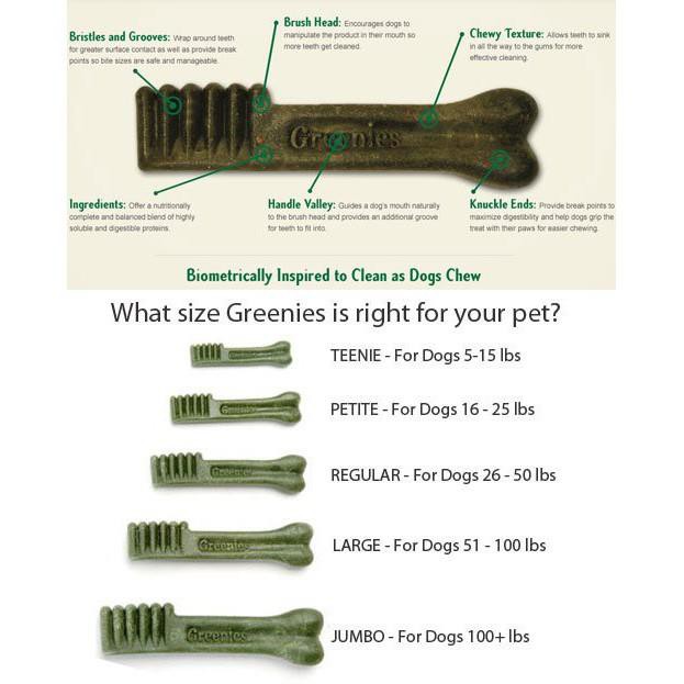 Greenies Sizes