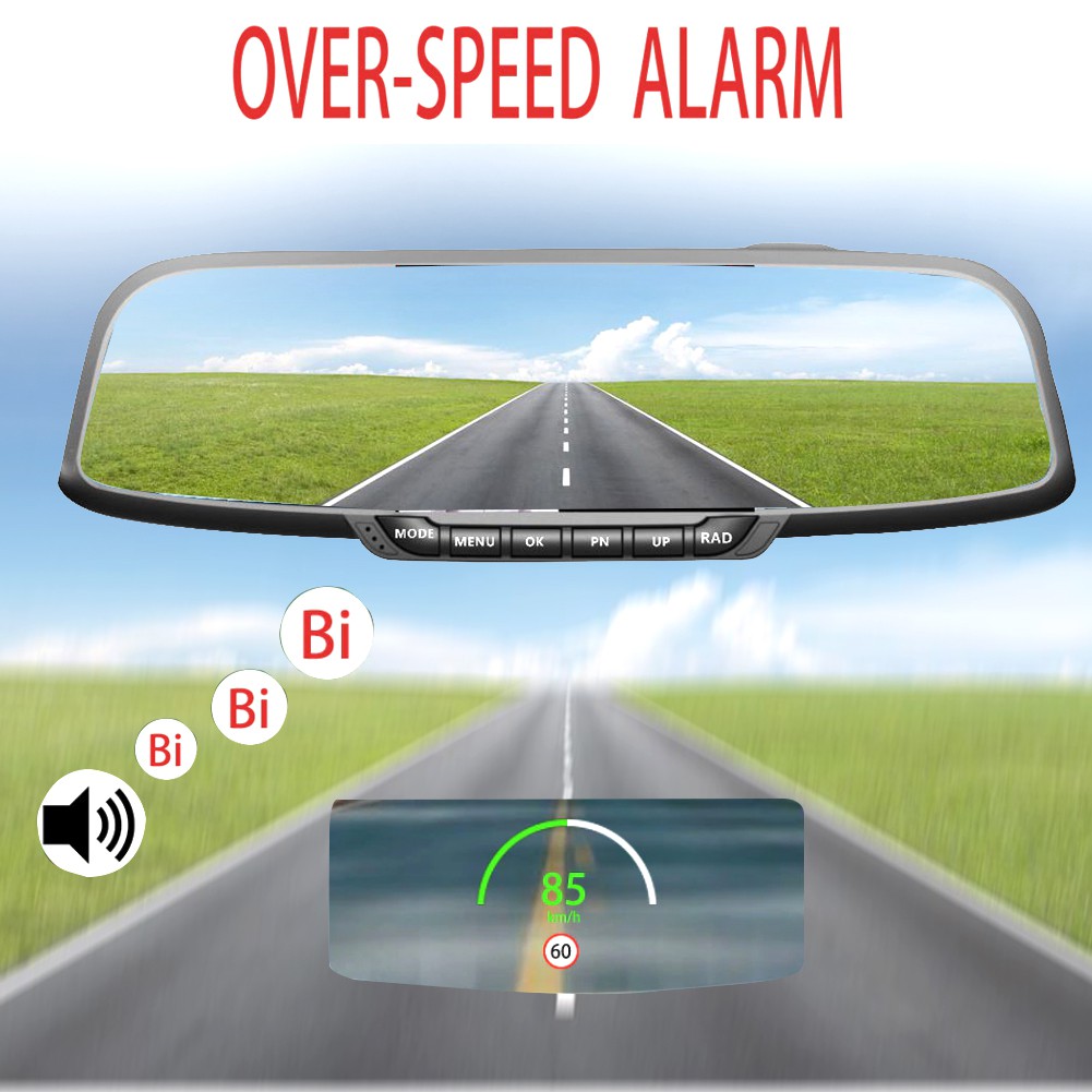 C80 Digital Car GPS Speedometer Speed Display KM/h MPH For Bikes Motorcycles
