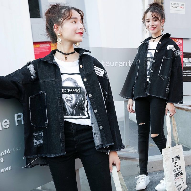 black jean jacket patches