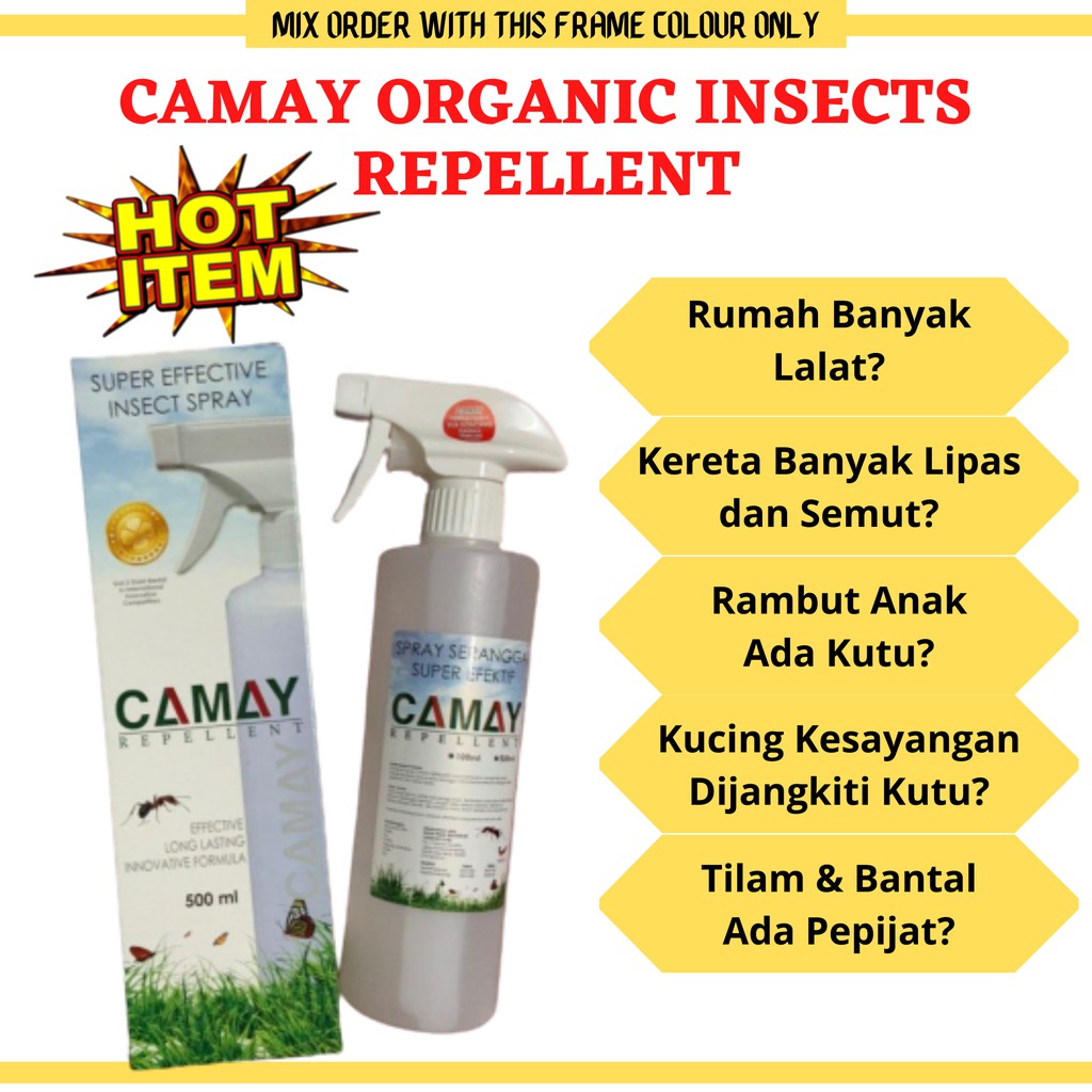 CAMAY INSECT REPELLENT ORGANIC PEST REPELLENT RACUN 