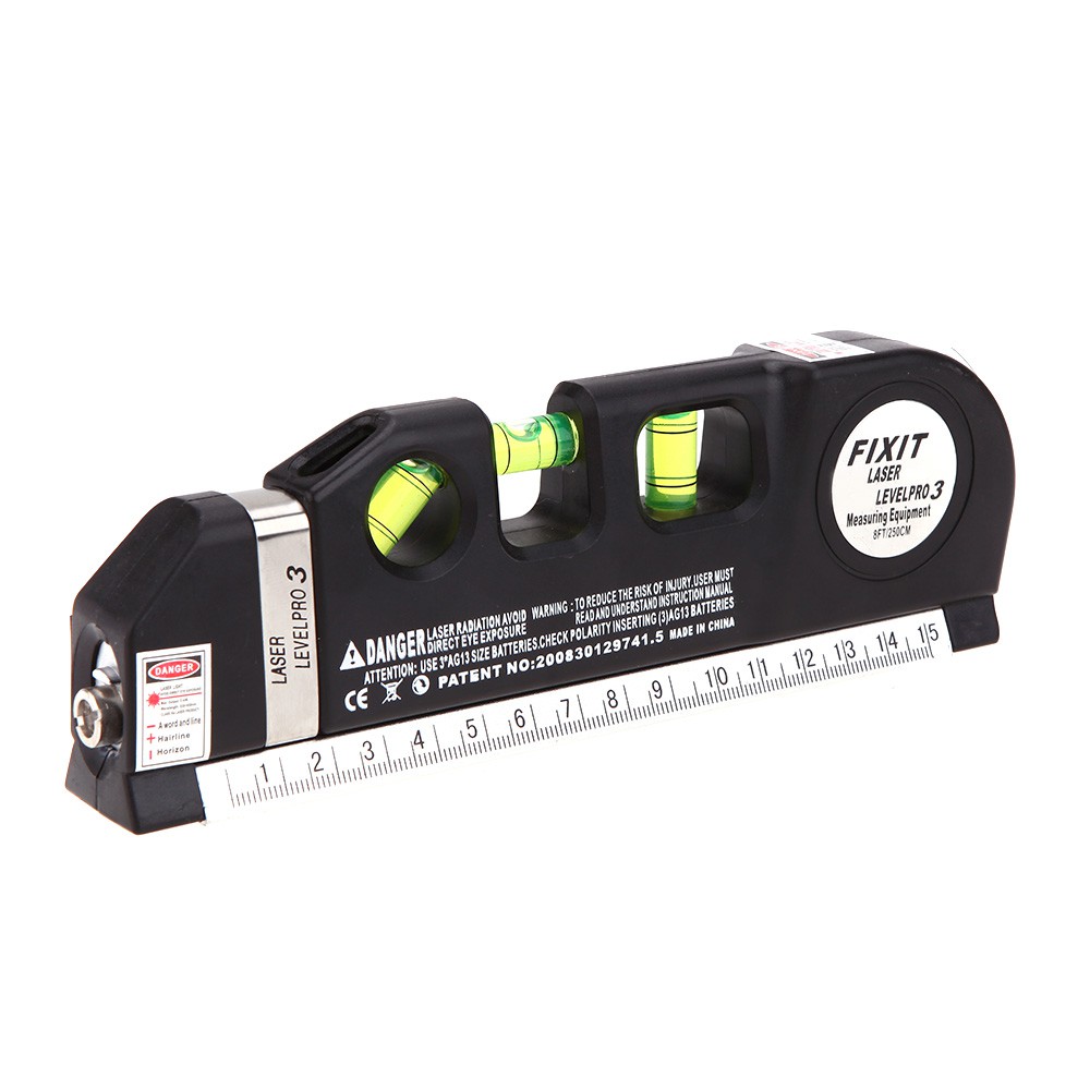 measuring tape with spirit level