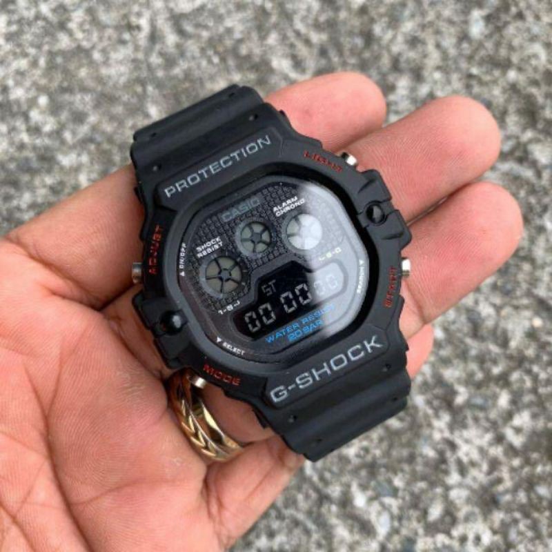 G SHOCK TAPAK KUCING DW5900 KUNING MERAH HITAM READY IN MALAYSIA 