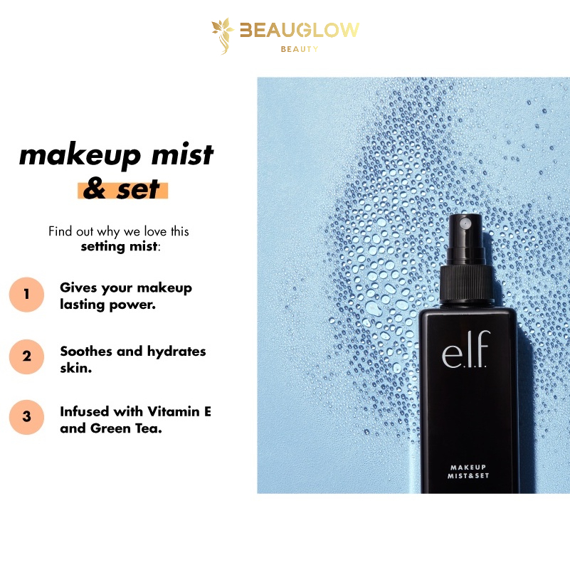 ELF Makeup Mist & Set, Oil Free, Setting Mist, Set Makeup, For All Skin Type Shopee Malaysia