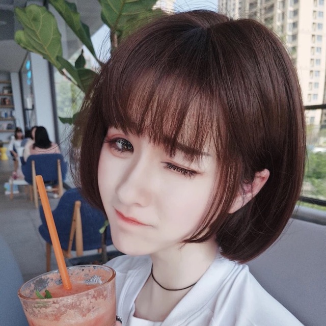 Short Bob Hair Wig Cute Korea Japan Cosplay Shopee Malaysia