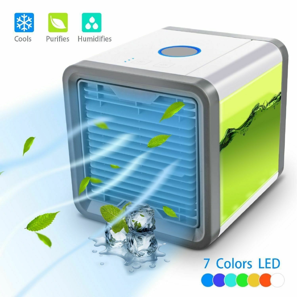 Portable Mini Air Conditioner Cool Cooling Fan For Bedroom Air Cooler Fan Led