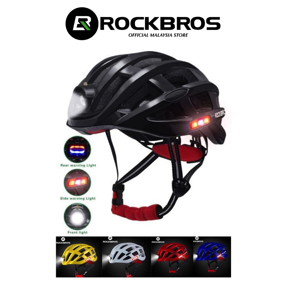 ProBiker RockBros Night Safety Riding Helmet Light Cycling Bike Helmet
