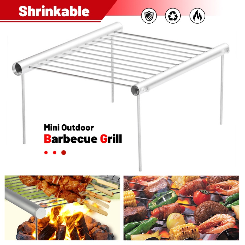 Portable Stainless Steel BBQ Grill Outdoor Folding BBQ Grill Mini