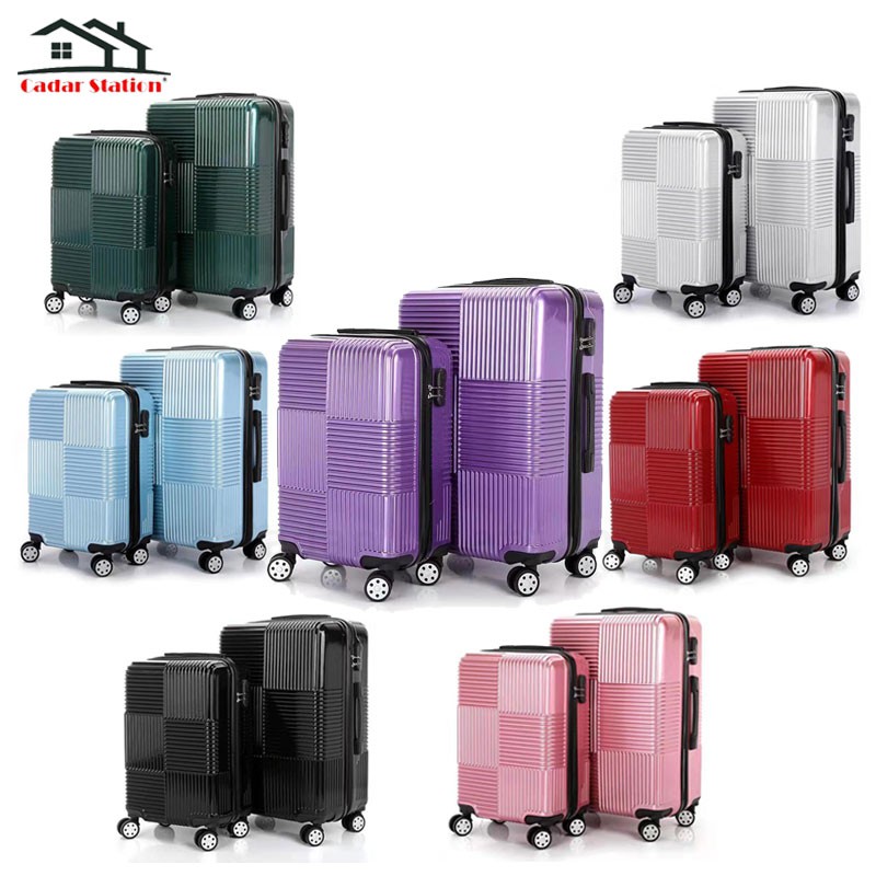 CS_20/24 Inch cabin size ABS Travel suitcase luggage | Shopee Malaysia