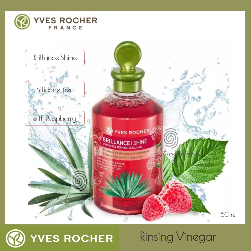 Yves Rocher Hair Rinsing Vinegar Brillance Shine 150ML Shopee Malaysia