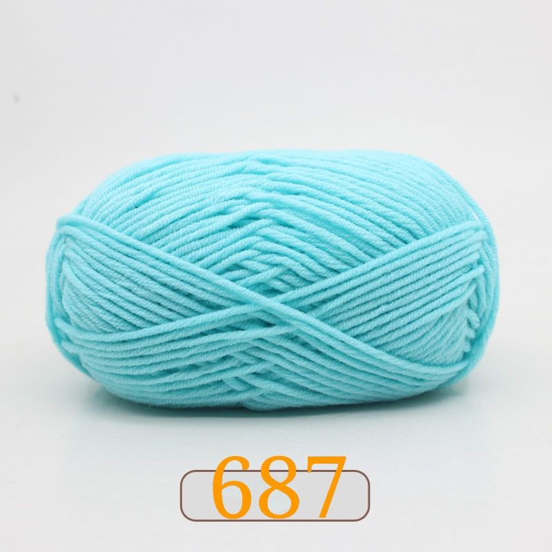Rope Yarn Benang Kait Milk Cotton Crochet Yarns Ready stock Milk Cotton