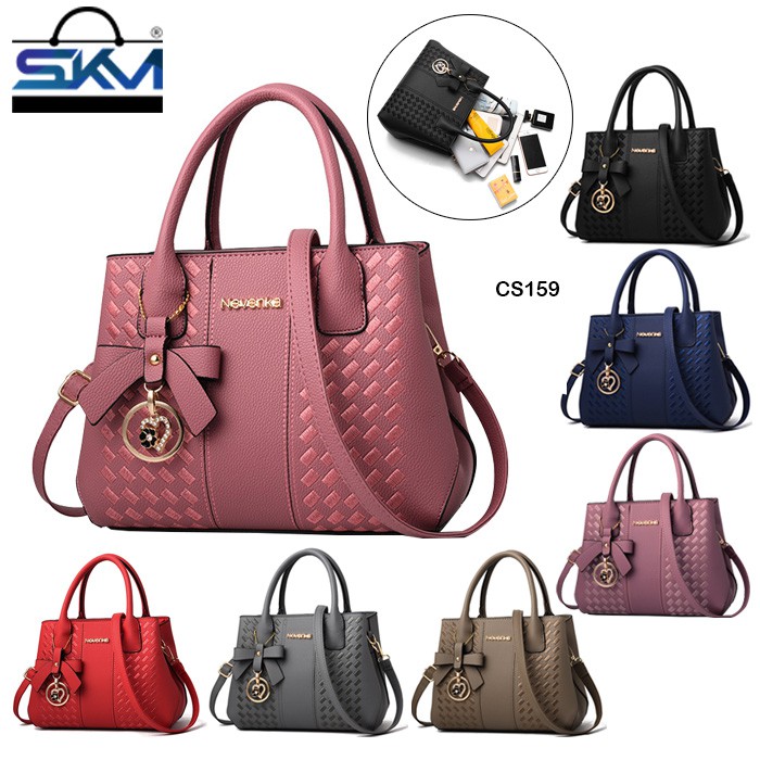 SKM Luxury Women Sling Handbag Synthetic Leather Tote Shoulder Bags Beg Tangan Wanita Murah CS159