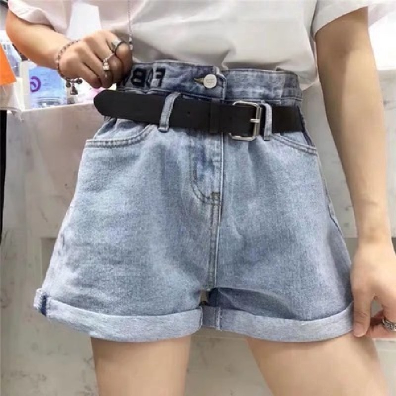 elastic waist jean shorts womens