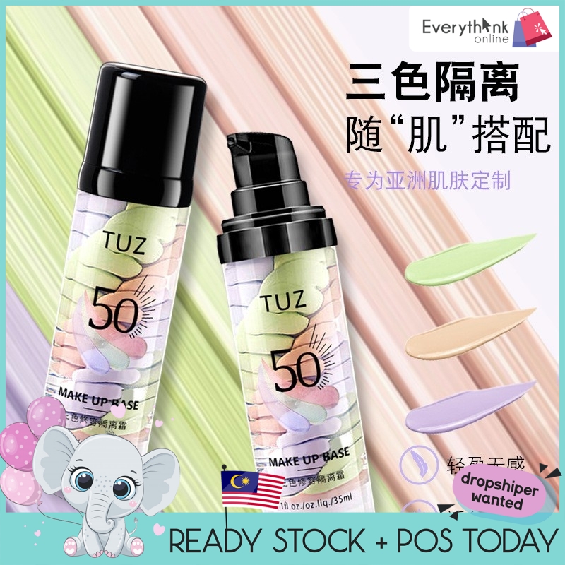 TUZ PREMIUM ONE STEP CORRECT PRIMER ALL IN ONE SERUM THREE COLOR EVEN ...