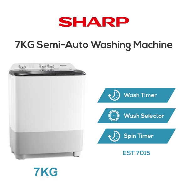 SHARP SEMI AUTO WASHING MACHINE 7KG Shopee Malaysia