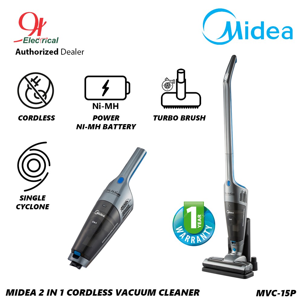 MIDEA 2in1 Cordless Vacuum Cleaner MVC15P Shopee Malaysia
