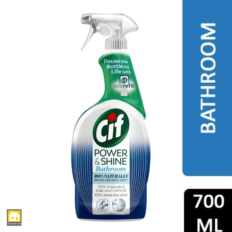 CIF POWER & SHINE BATHROOM CLEANER TOILET CLEANER SPRAY 700ML (NEW