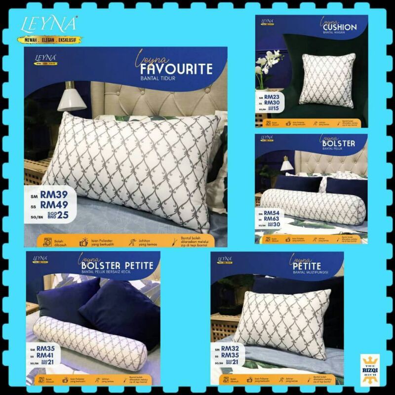  Bantal Leyna  Special Edition Shopee Malaysia