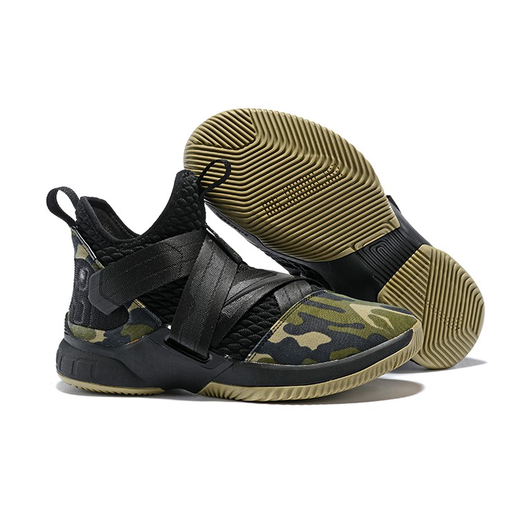 lebron soldier 12 black yellow