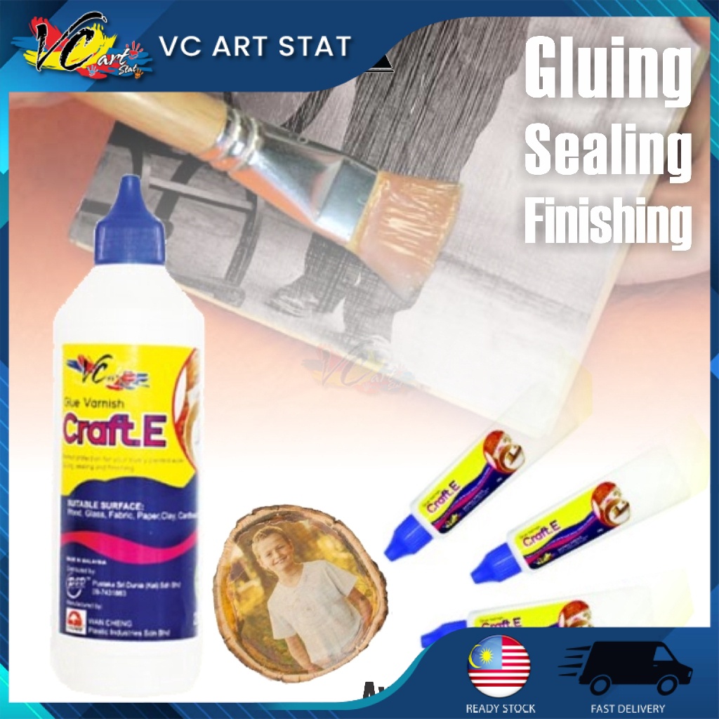 Craft. E Glue Varnish Matt/Glossy Decoupage / Acrylic Sealer / Craft