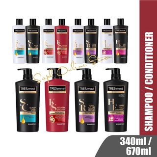 TRESEMME Shampoo & Conditioner (670ml / 340ml) - Keratin Smooth / Scalp Hair / Total Salon Repair / Hair Fall Control