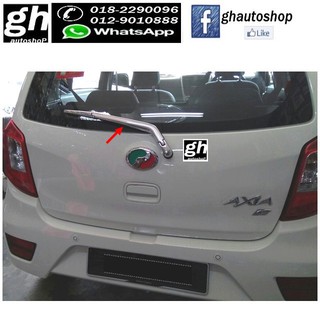 PERODUA AXIA (all model) sporty chrome rear wiper arm 