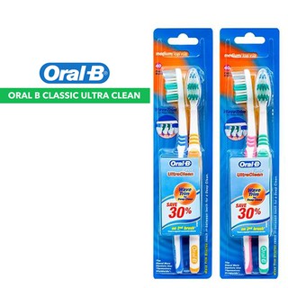 Oral-B Classic Ultra Clean Twin Pack Oral B Berus Gigi THBH-82188 ...