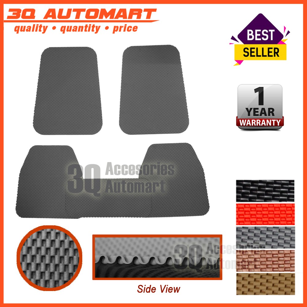 Venom K Pre Cut Anti Slip Waterproof Waffle Car Mat Perodua Myvi