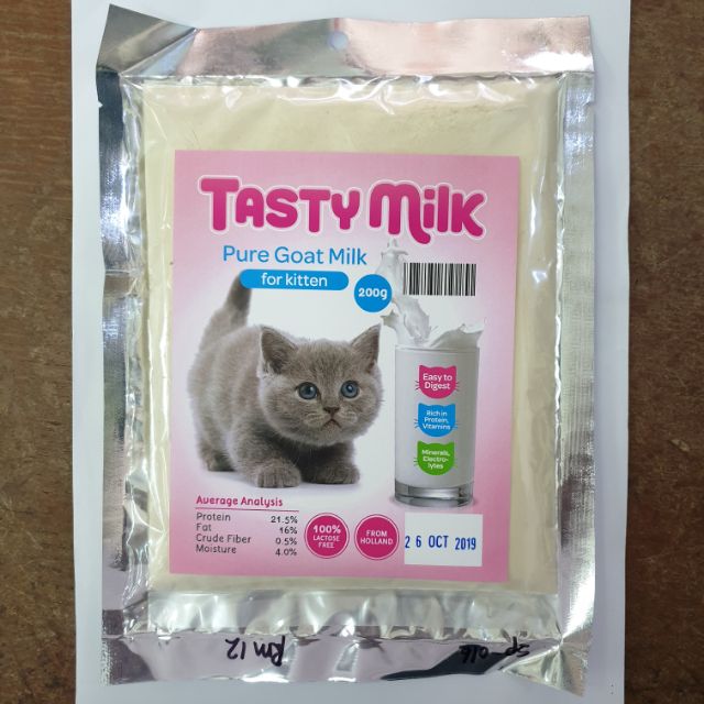 200g TASTY MILK Goatu0027s Milk for Kittens Susu Kucing Catu0027s Milk Pet Milk  susu kambing