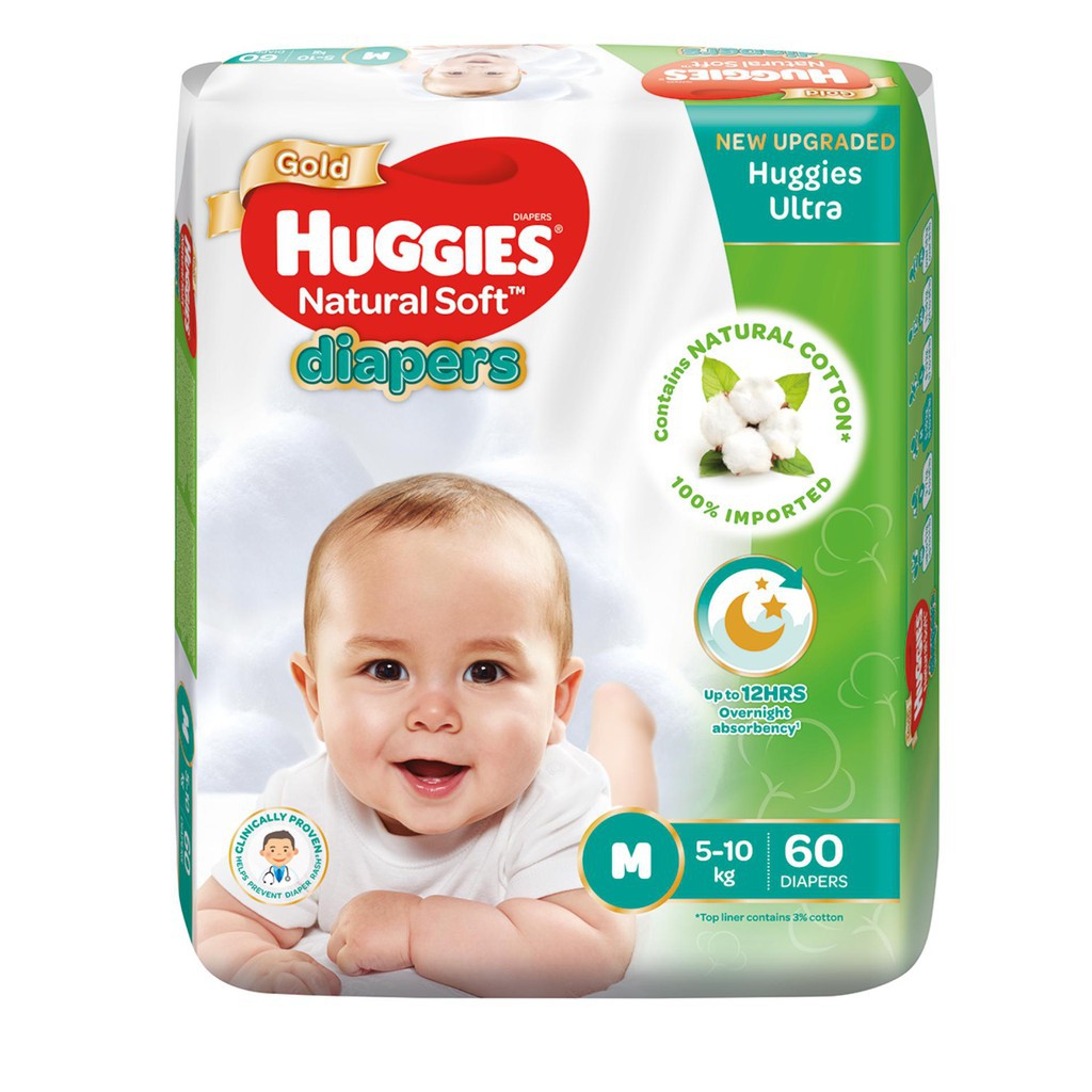 pampers*barang baby* Huggies Ultra Natural Soft Diapers Super Jumbo ...