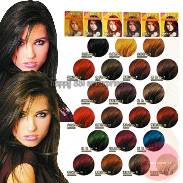 PEWARNA RAMBUT  ISSTERU Color  Hair Dye  25ml HALAL Warna rambut  Shopee Malaysia