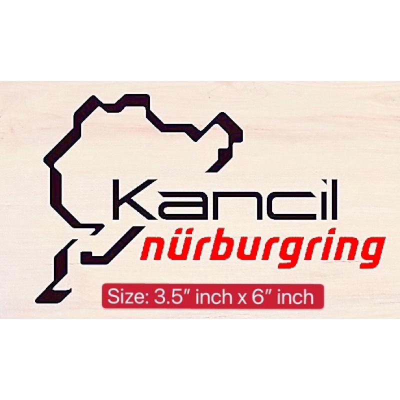 Ready Stock S Perodua Kancil Nurburgring Car Sticker Shopee Malaysia