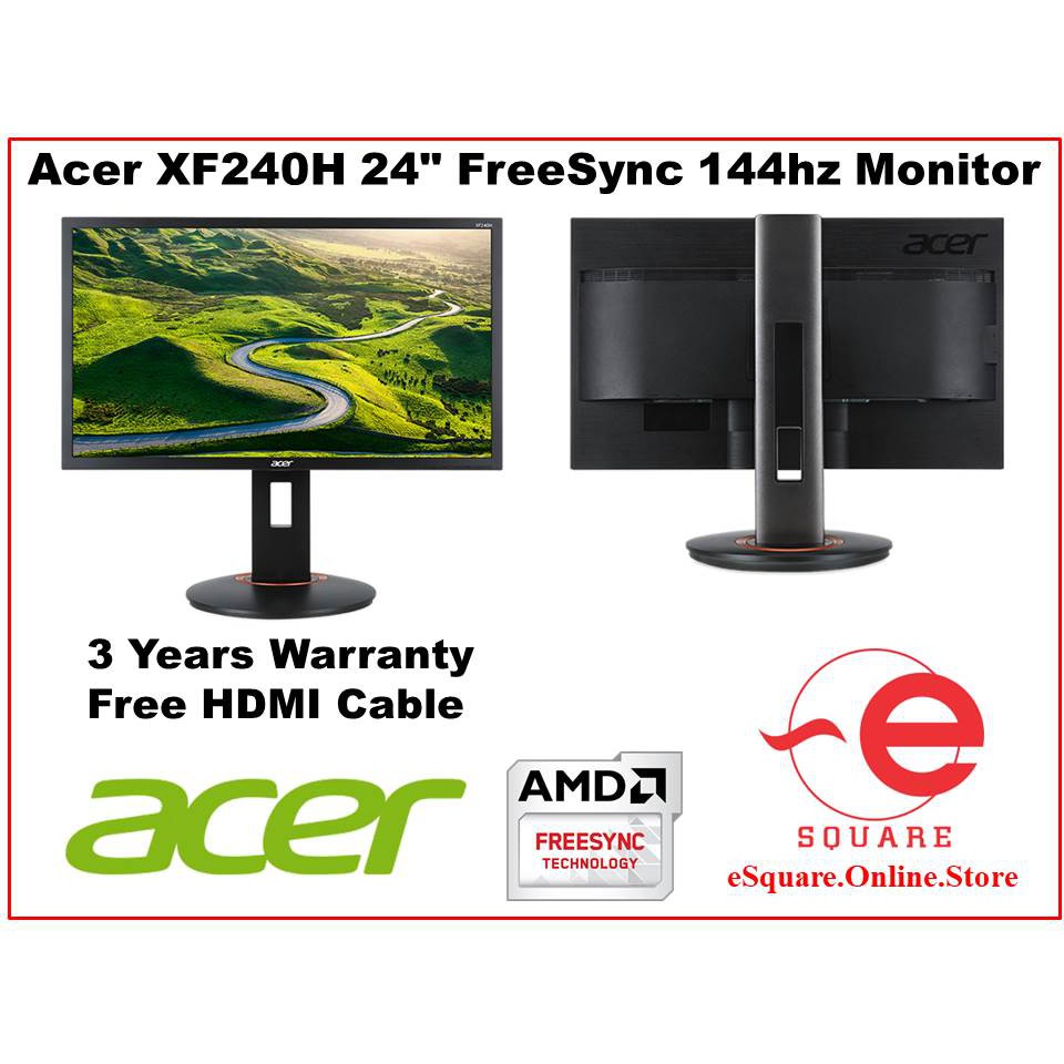 Acer xf240h 144hz настройка