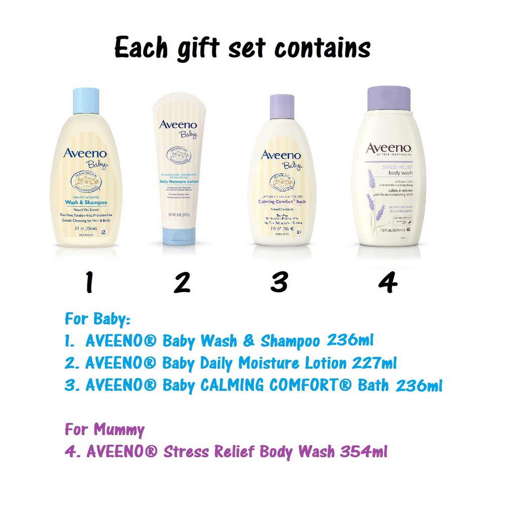 aveeno baby bath set