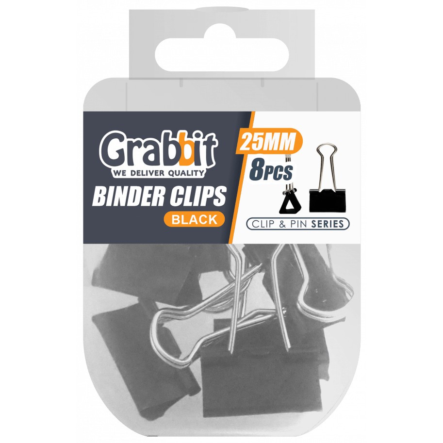 Grabbit Binder Clip 25mm ( 8pcs) | Shopee Malaysia