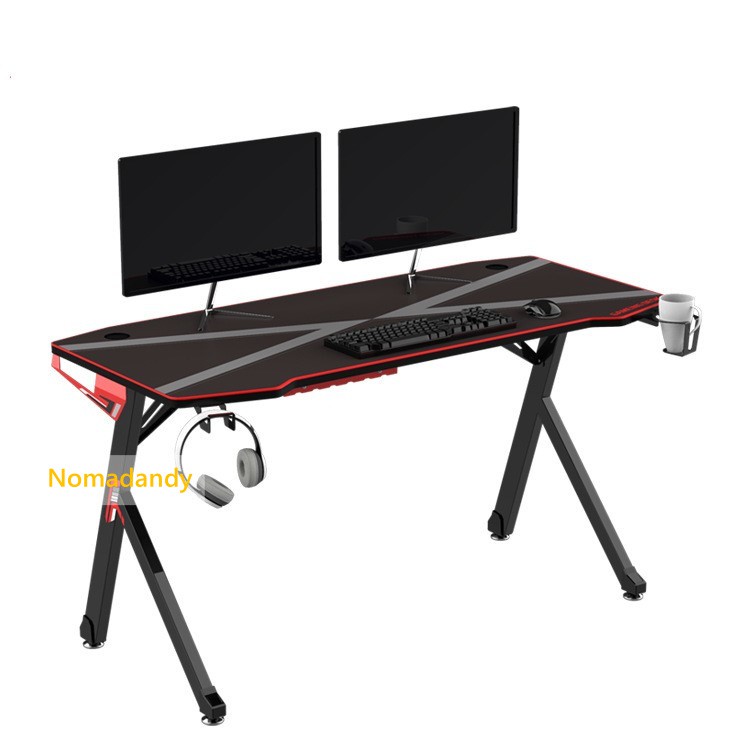 140*65cm Big Desktop Gaming Desk with Full Size Mousepad Racing Desk