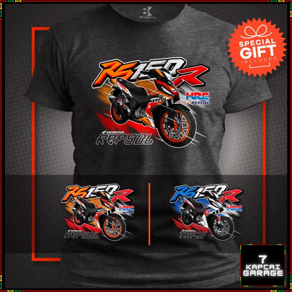 BAJU / TSHIRT MOTOR HONDA - RS150R & REPSOL / TRICO | Shopee Malaysia