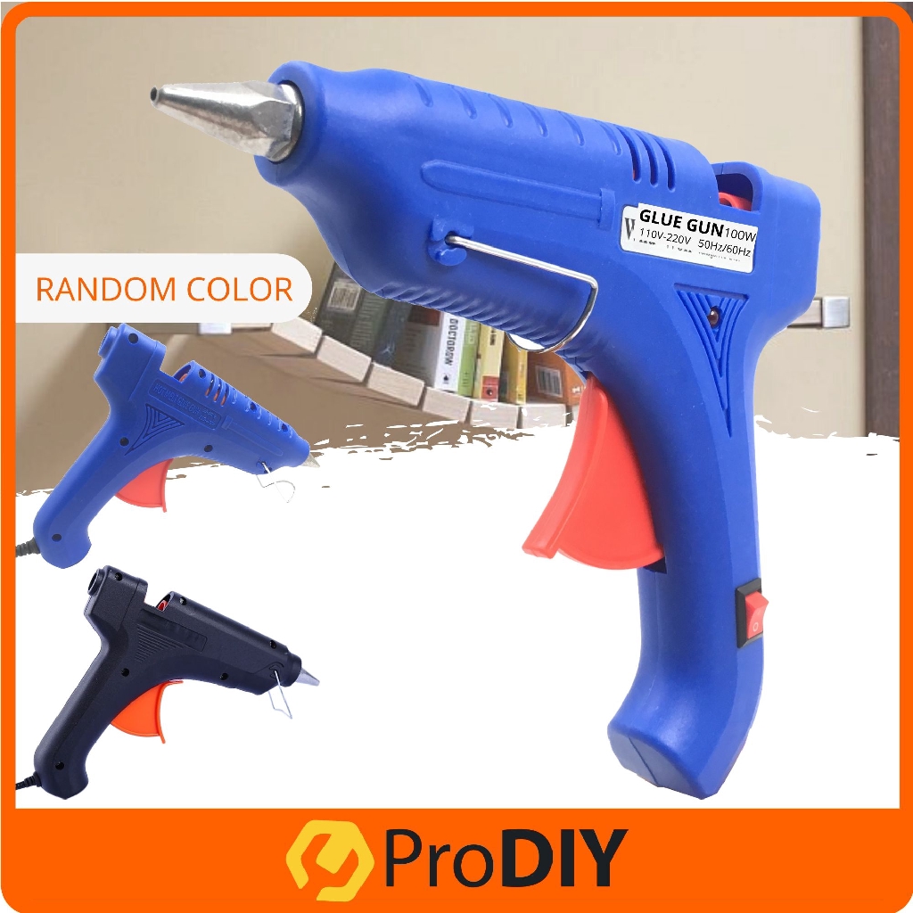Professional High Temp Hot Melt Glue Gun100W Random Color Shopee