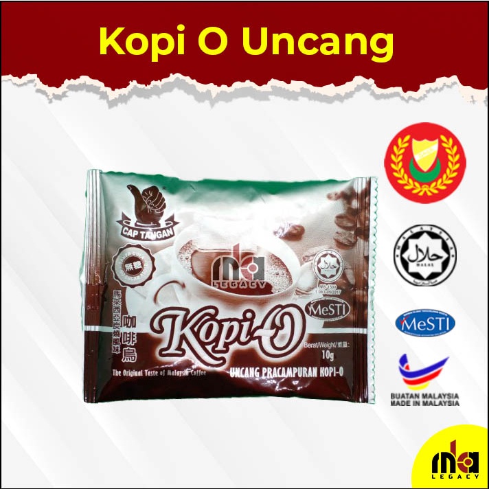 Kopi O Uncang/Sachets TANPA GULA Cap Tangan 10g Shopee Malaysia