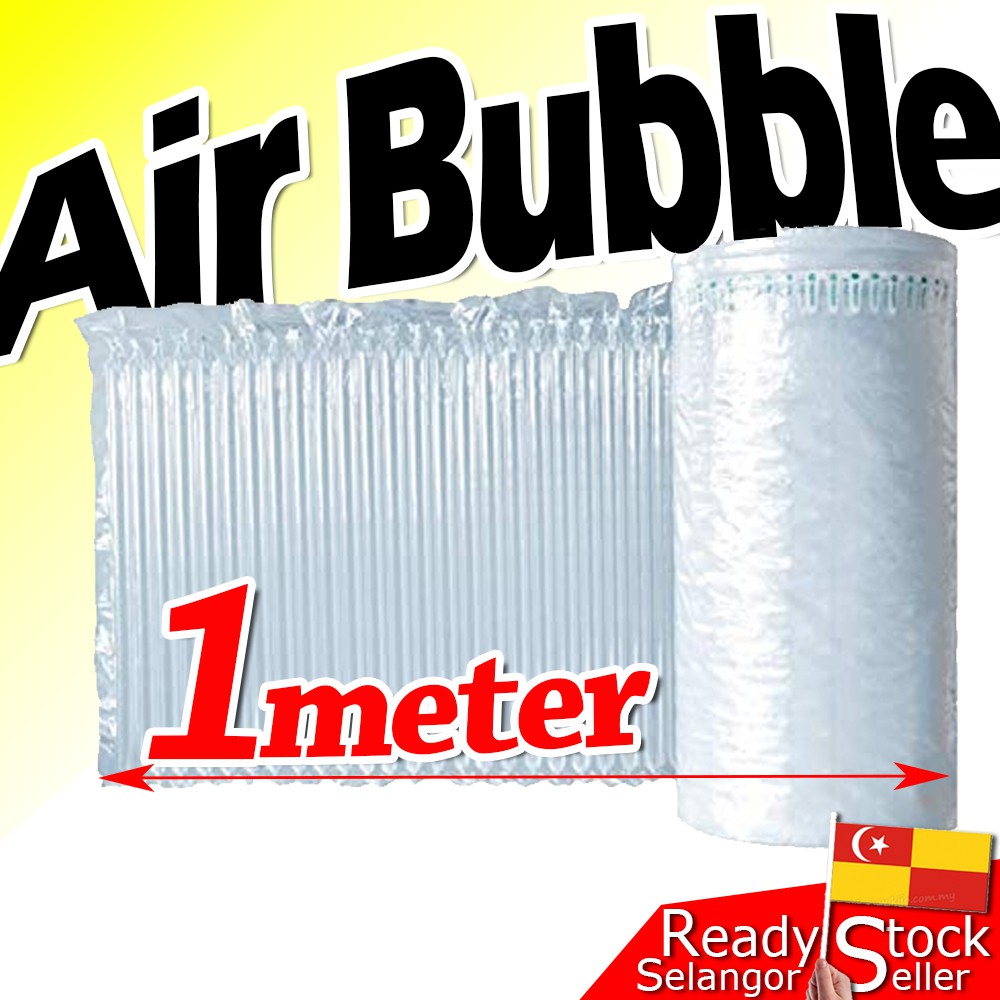 Inflatable Air Bubble wrap pack 1meter Column Roll Buble 1m Angin Column Packing Plastic Plastik