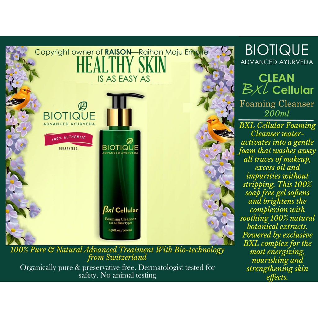 biotique foaming cleanser