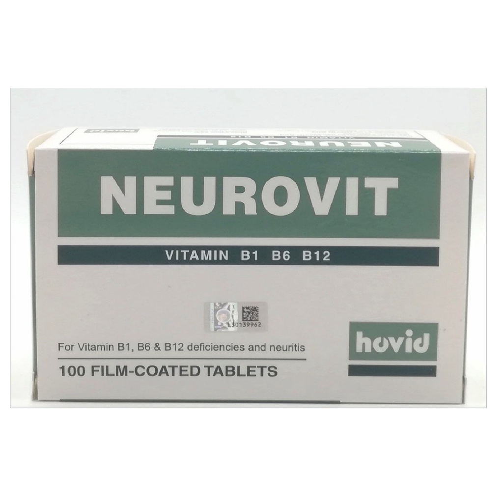 Hovid Neurovit Vitamin B1 B6 B12 10s [exp 4 23] Shopee Malaysia