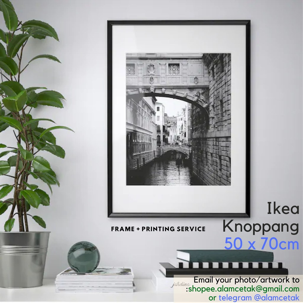 Including Custom Photo Print Option 50 X 70cm Ikea Frame Knoppang Shopee Malaysia