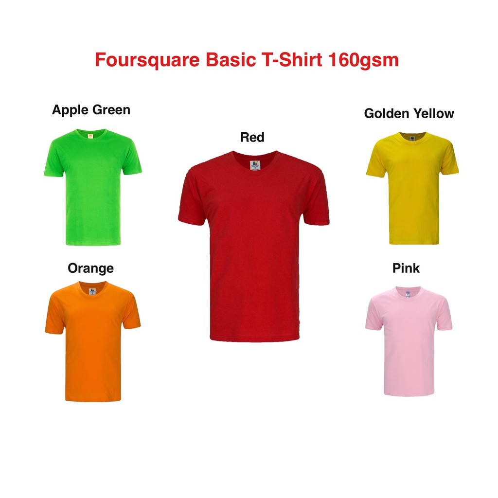 Foursquare Round Neck T-Shirt Basic Colors