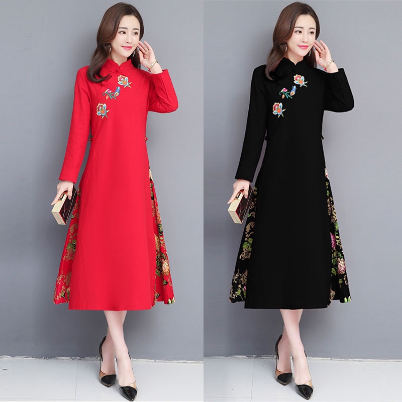 plus size chinese dress