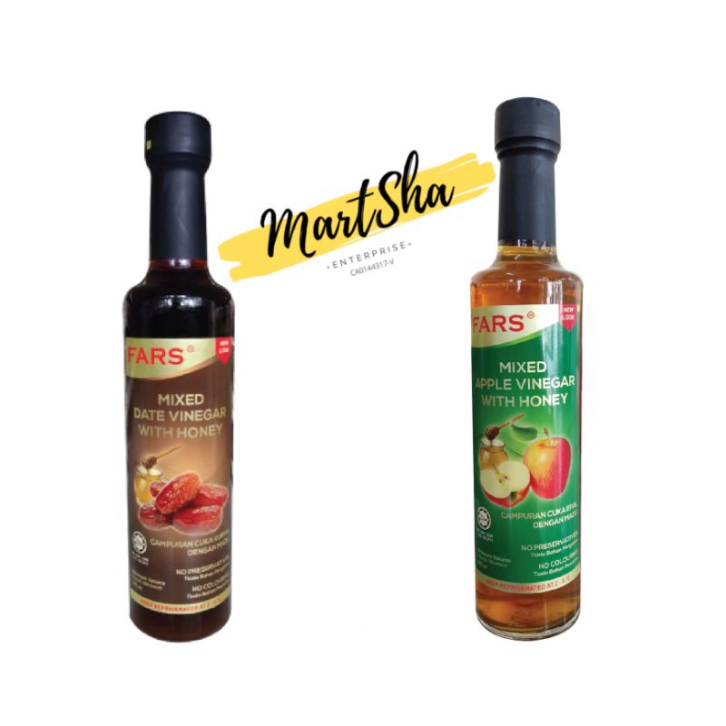 FARS Mixed Apple Vinegar with Honey / Dates Vinegar With Honey [cuka