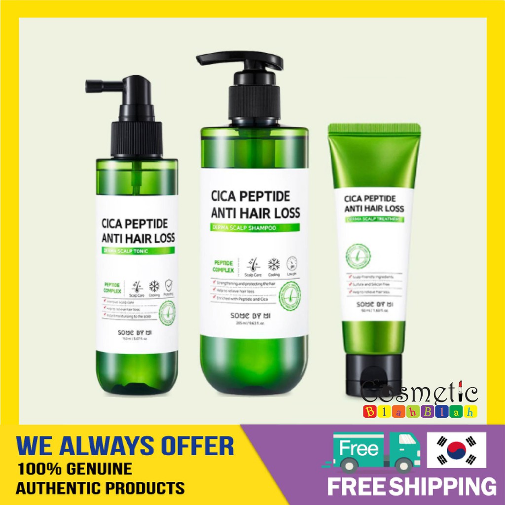 SOMEBYMI Cica Peptide Anti Hair Loss Derma Scalp Shampoo / Tonic / Treatment Shopee Malaysia