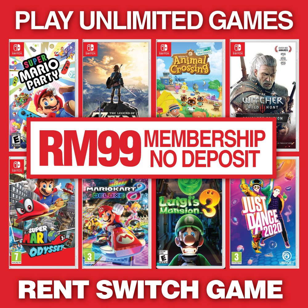 Rent Nintendo Switch Games Lifetime Membership - Animal Crossing/Zelda/Mario/Luigi/Pokemon/Online | ACCEPT TRADE-IN