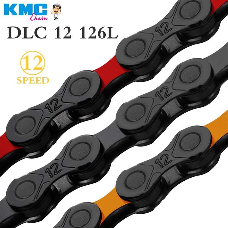 black and red bike chain