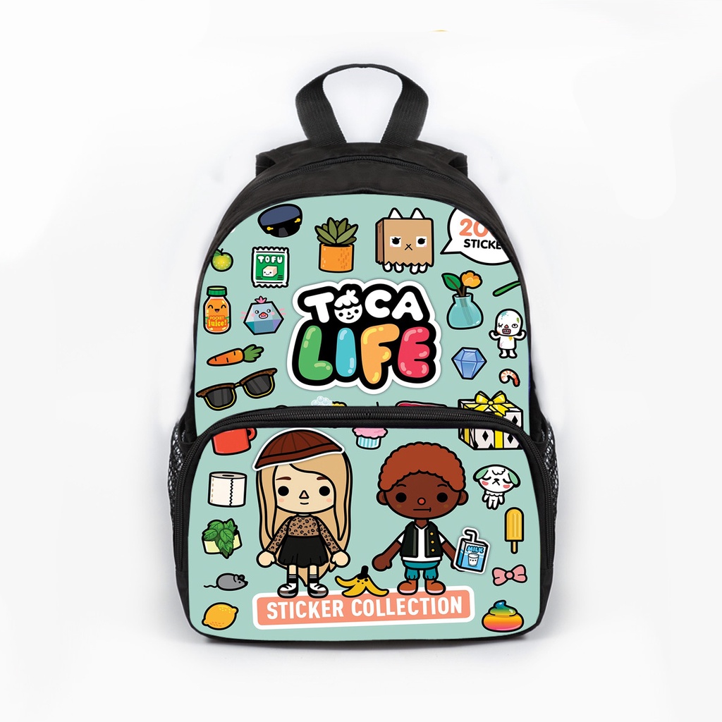 Toca Boca 3D Print Backpacks 12/16 Inch Kawaii Kids Children Small ...